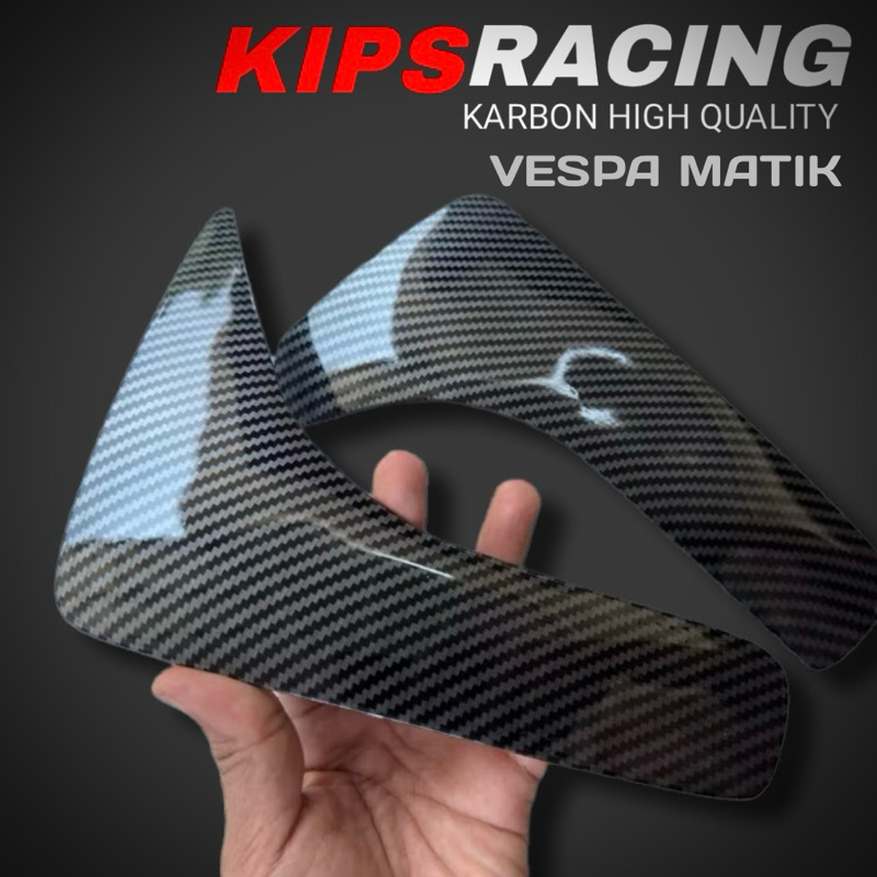 COVER SAYAP CARBON VESPA SPRINT KIRI KANAN ▪️vespa MATIC sprint carbon Garnish pront vespa matik car