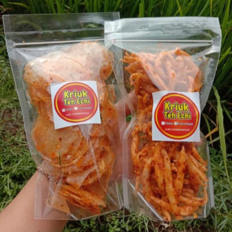 

Keripik Kaca / Tiktuk Kriuk Teh Echi Pedas Khas Garut 250gr