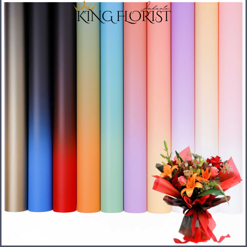 

Kertas Buket Cellophane Gradient Flower Wrapping Paper Florist Gradient Color 2 WARNA 6183