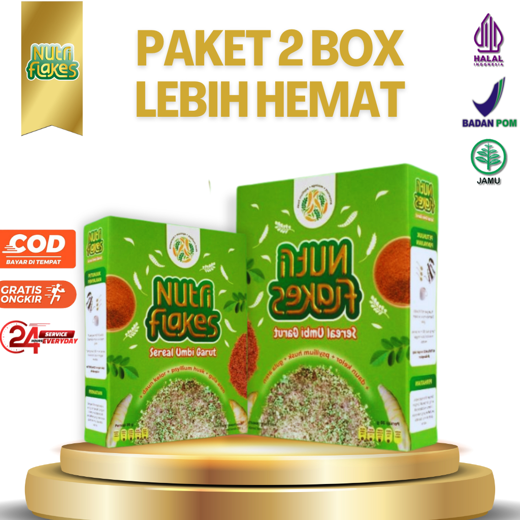 

NUTRIFLAKES 2 BOX - Mengatasi Maag Kronis Dengan Sereal Umbi Garut