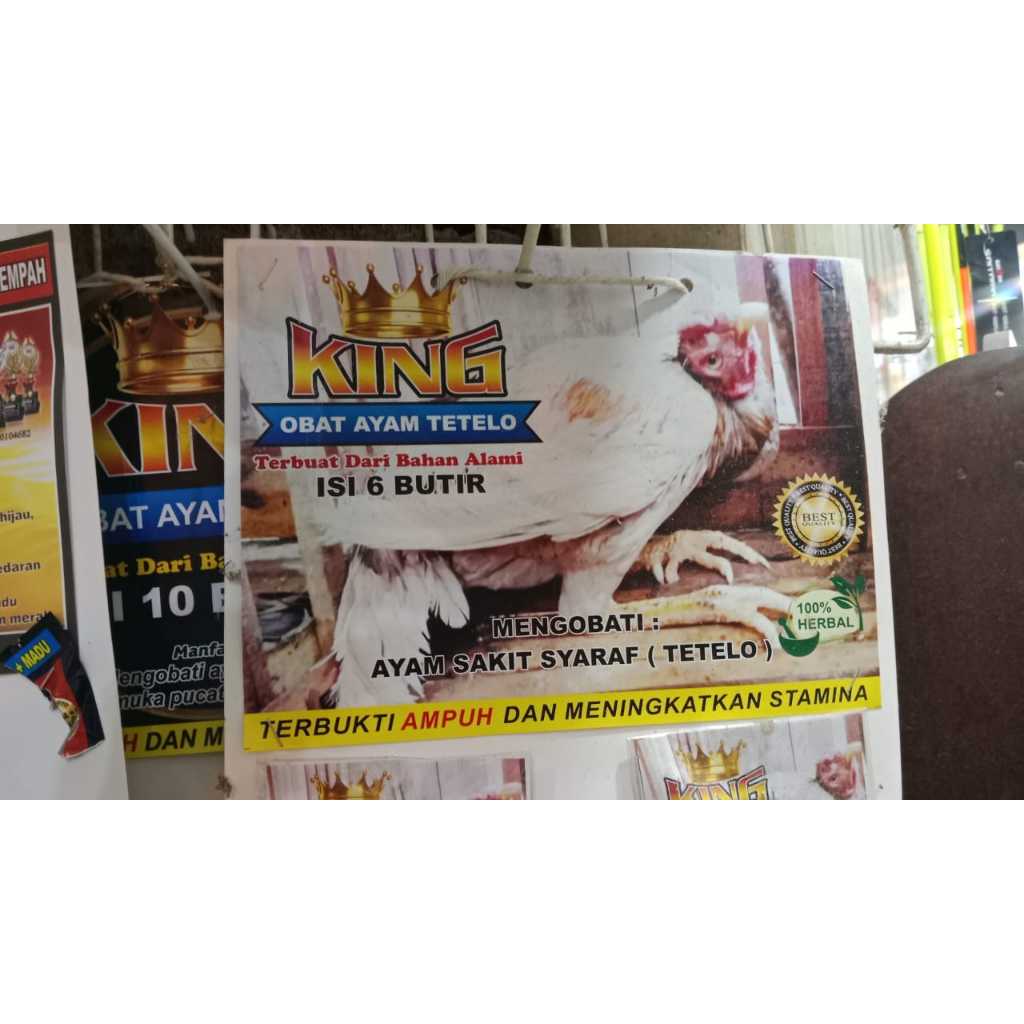 KING AYAM TETELO KEMASAN SACHET OBAT UNGGAS AYAM BEBEK SAKIT