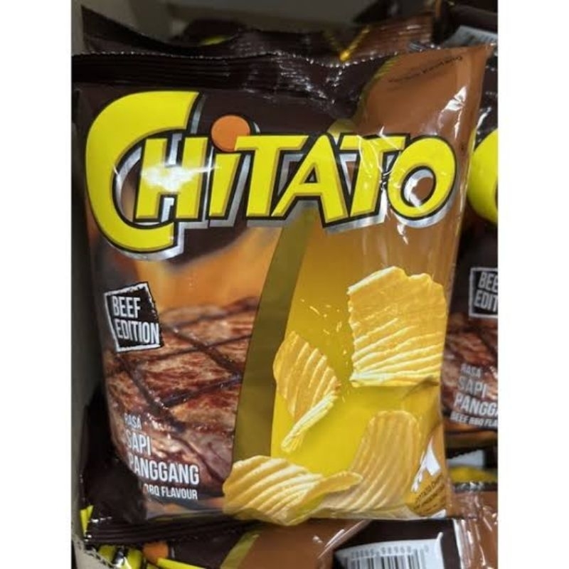 

CHITATO SAPI PANGGANG. snack chitato rasa sapi panggang, chitato coklat, keripik kentang