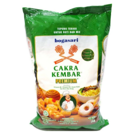 

Tepung Terigu Protein Tinggi Cakra Kembar 500 gr repack Flour