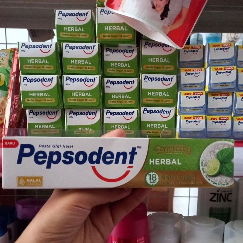 Pasta gigi pepsodent herbal 190