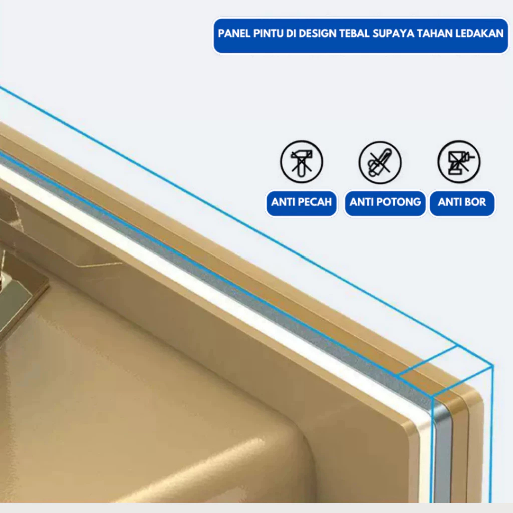 Brankas Mini Kunci PIN Brankas Mini Electric Brankas Uang Dan Emas Safety Deposit Box Manual