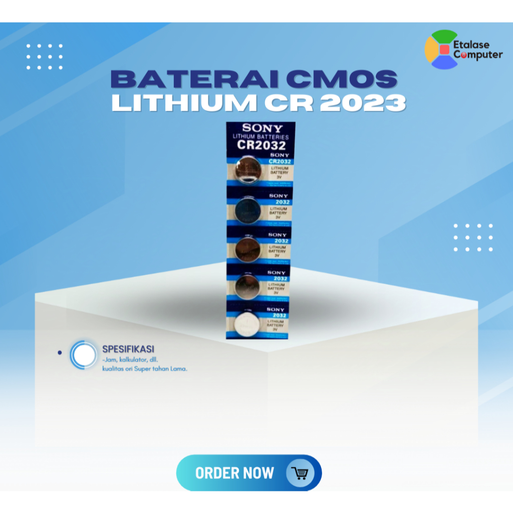 Baterai CMOS Lithium cr 2023