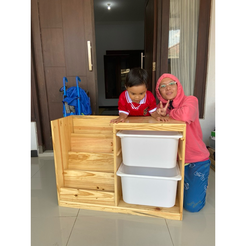 rak trofast mix rak buku mini