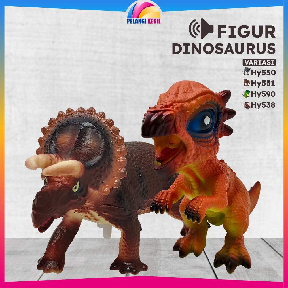 Mainan Anak Dinosaurus Action Figure Dinosaur Karet / Mainan Koleksi Anak Import / Mainan Dinosaurus