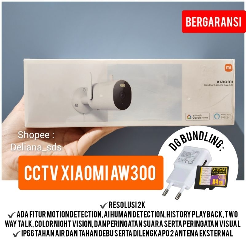 Cctv Xiaomi AW300 2K Garansi Resmi 1 Tahun Cctv Portable Xiaomi AW300 Cctv Outdoor Xiaomi AW300 Cctv
