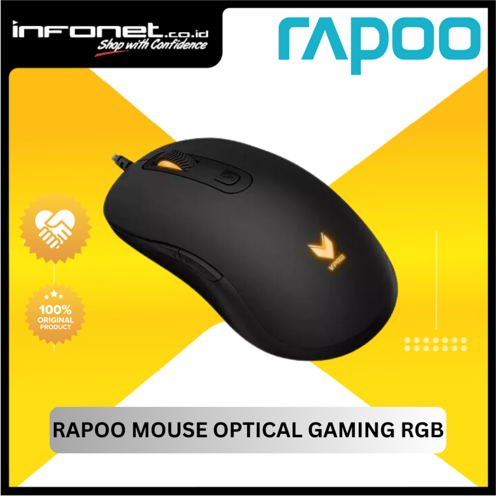 RAPOO MOUSE OPTICAL GAMING RGB