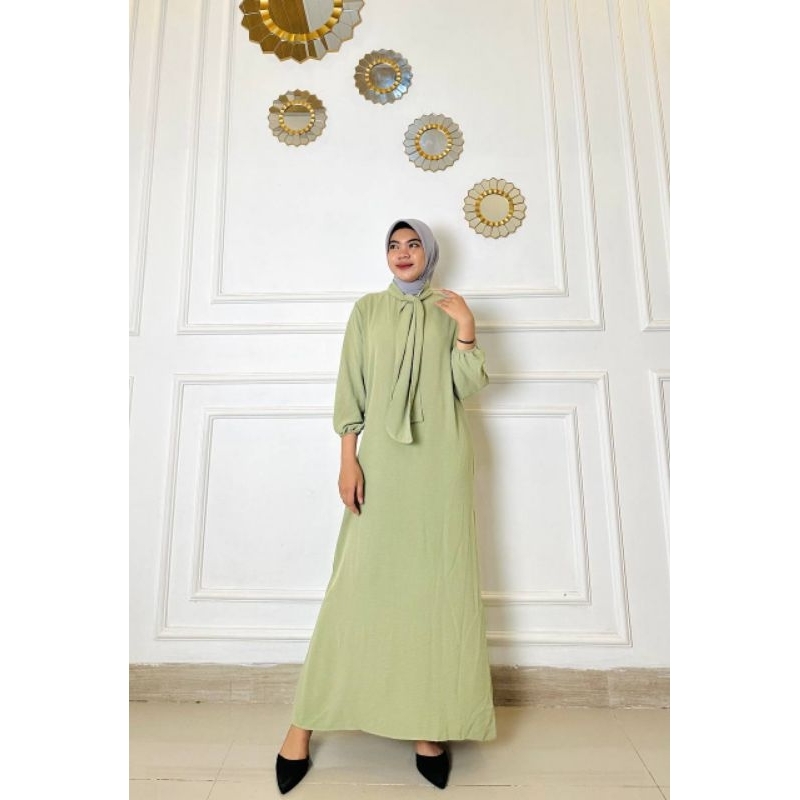 Gamis polos kringkel