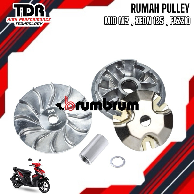 RUMAH ROLLER PULLEY TDR RACING MIO M3 , XEON 125 , FAZZIO
