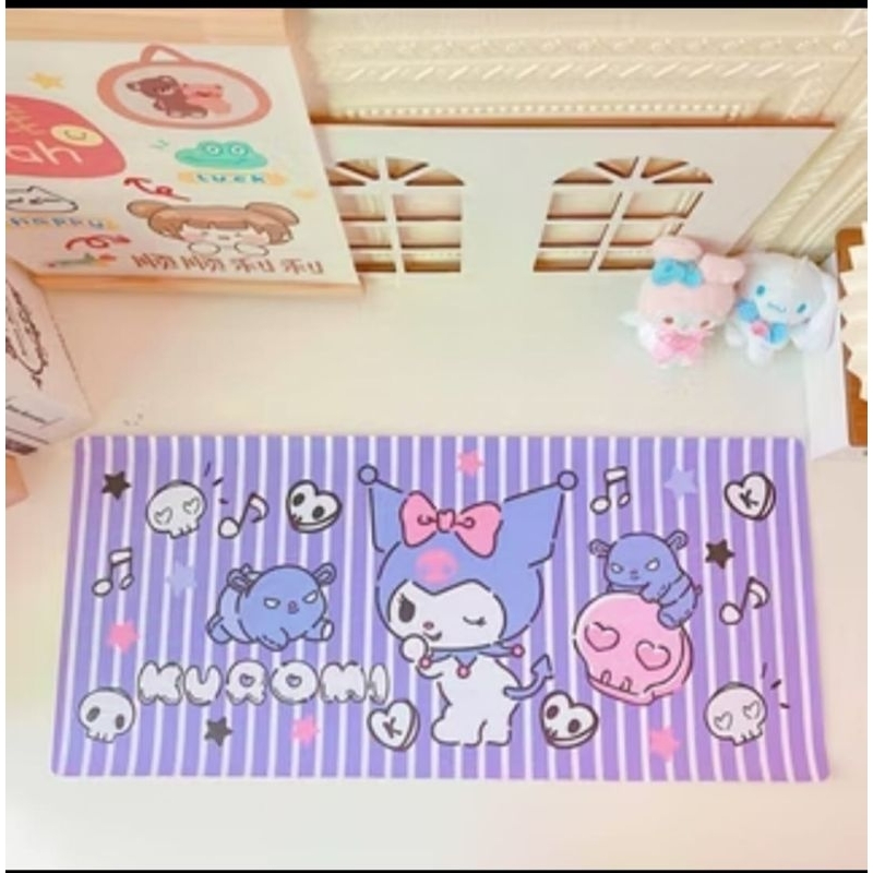 Tatakan alas makan,alas piring/tatakan keyboard/mousepad/tatakan laptop kuromi