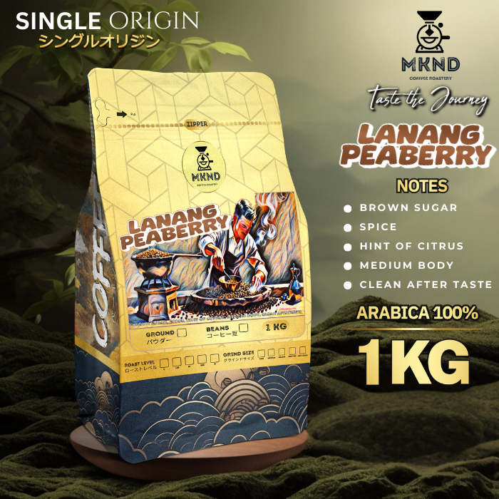 

KOPI ARABIKA GAYO LANANG PEABERRY GRADE 1 SINGLE ORIGIN 1KG GRAM | MKND COFFEE