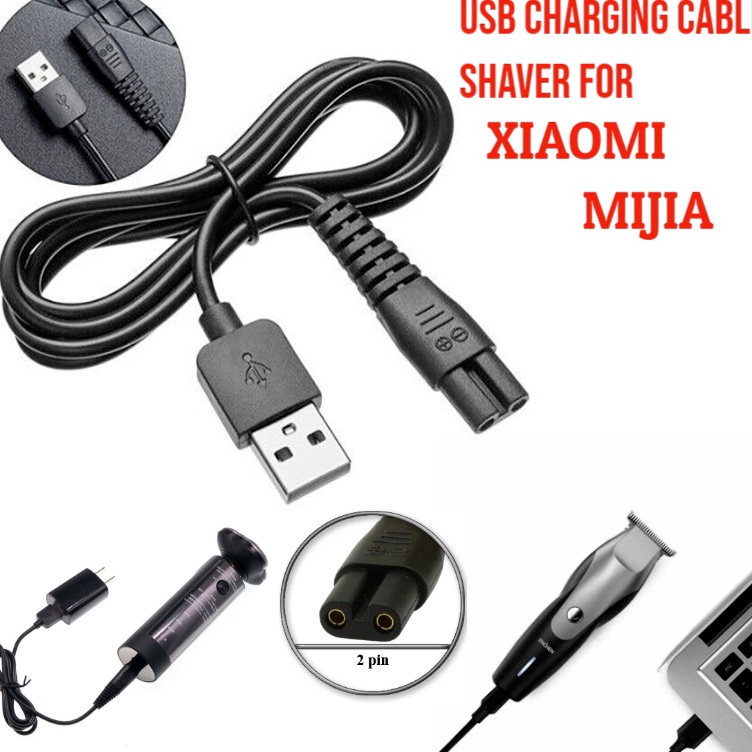 KODE V9QOF Kabel Adapter Charger Usb Xiaomi Mijia Alat Cukur Elektrik Shaver