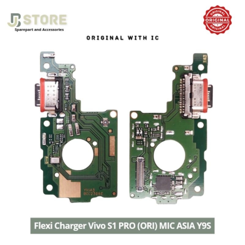Papan Cas Fleksibel Board Konektor Cas Vivo S1 Pro Y9S Asia Original With IC