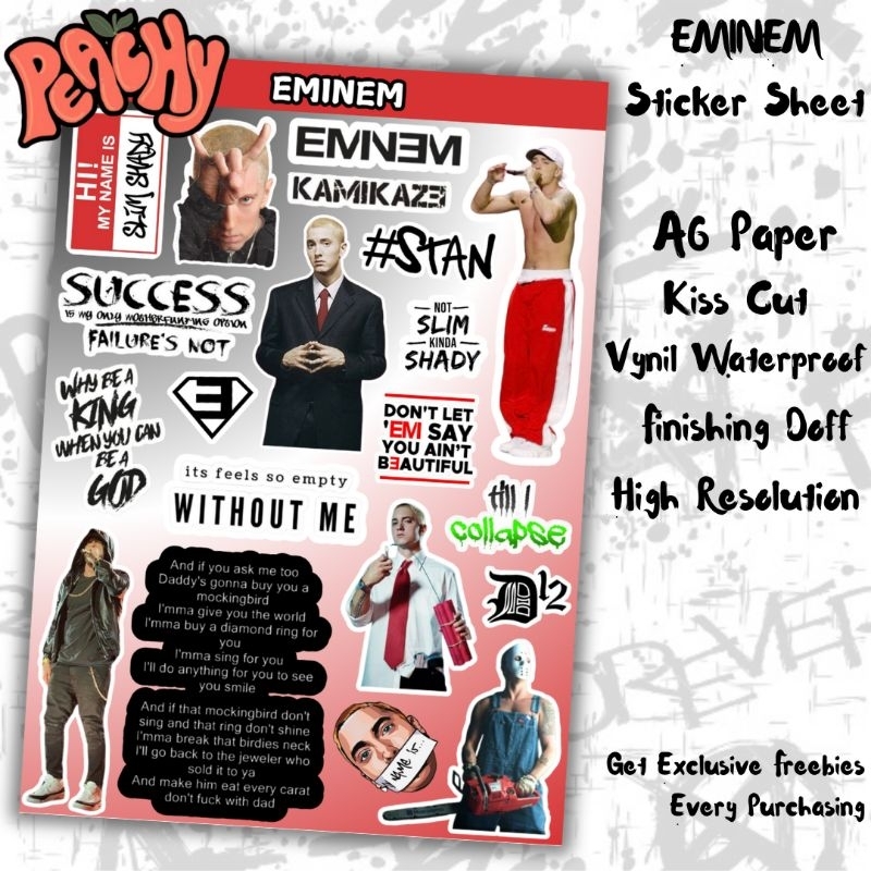 

Eminem Sticker Pack | sticker Waterproof | sticker vinyl | sticker band | sticker tumbler | stiker anti air | sticker music | sticker HP laptop | sticker murah | sticker sheet | sticker helm | sticker pack | sticker A6 | stiker aesthetic | stiker skena
