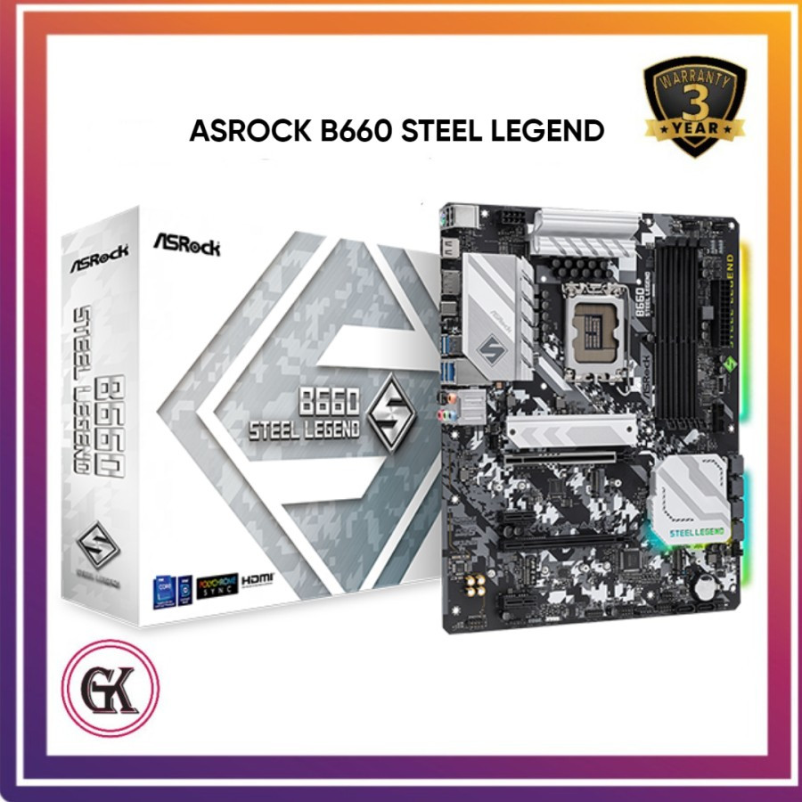 MOTHERBOARD ASROCK B660 STEEL LEGEND ( LGA1700 / B660 / DDR4 )