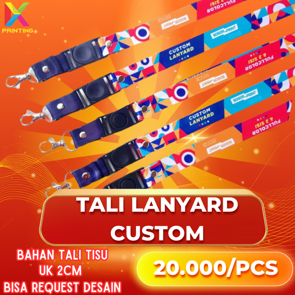 

CETAK CUSTOM LANYARD/LANYARD KEPANITIAN/ID CARD