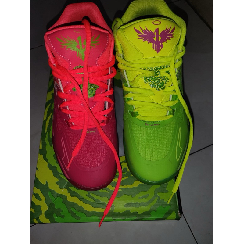 sepatu basket puma MB01 rick and morty