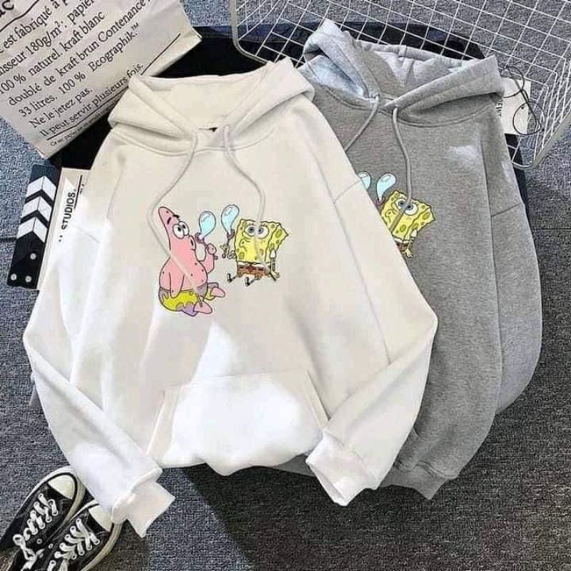 HOODIE SPONGEBOB HOODIE DEWASA PRIA WANITA