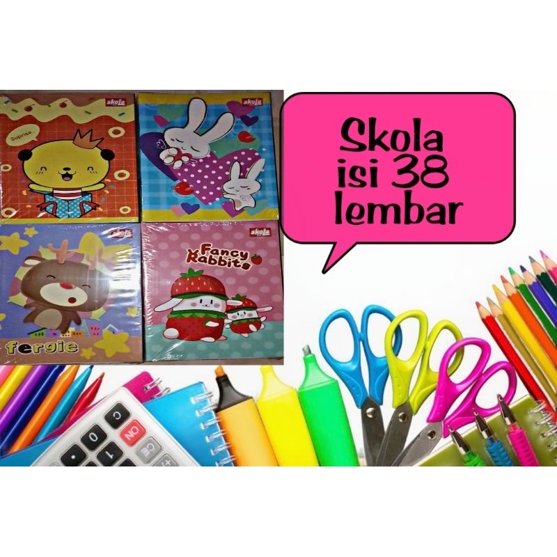 

Buku tulis merk skola isi 38