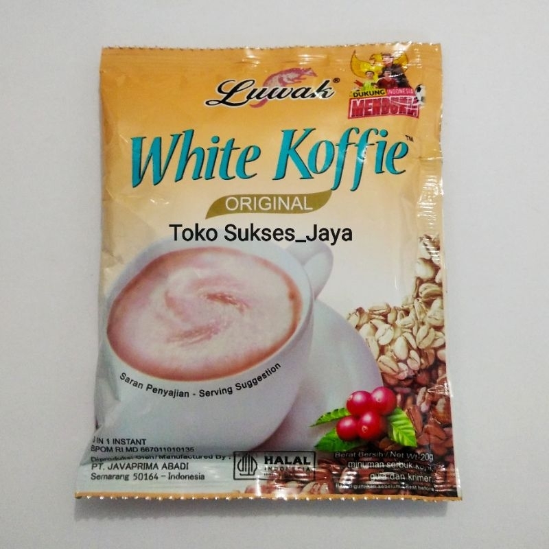 

LUWAK WHITE KOFFIE RASA ORIGINAL KOPI INSTAN SACHET