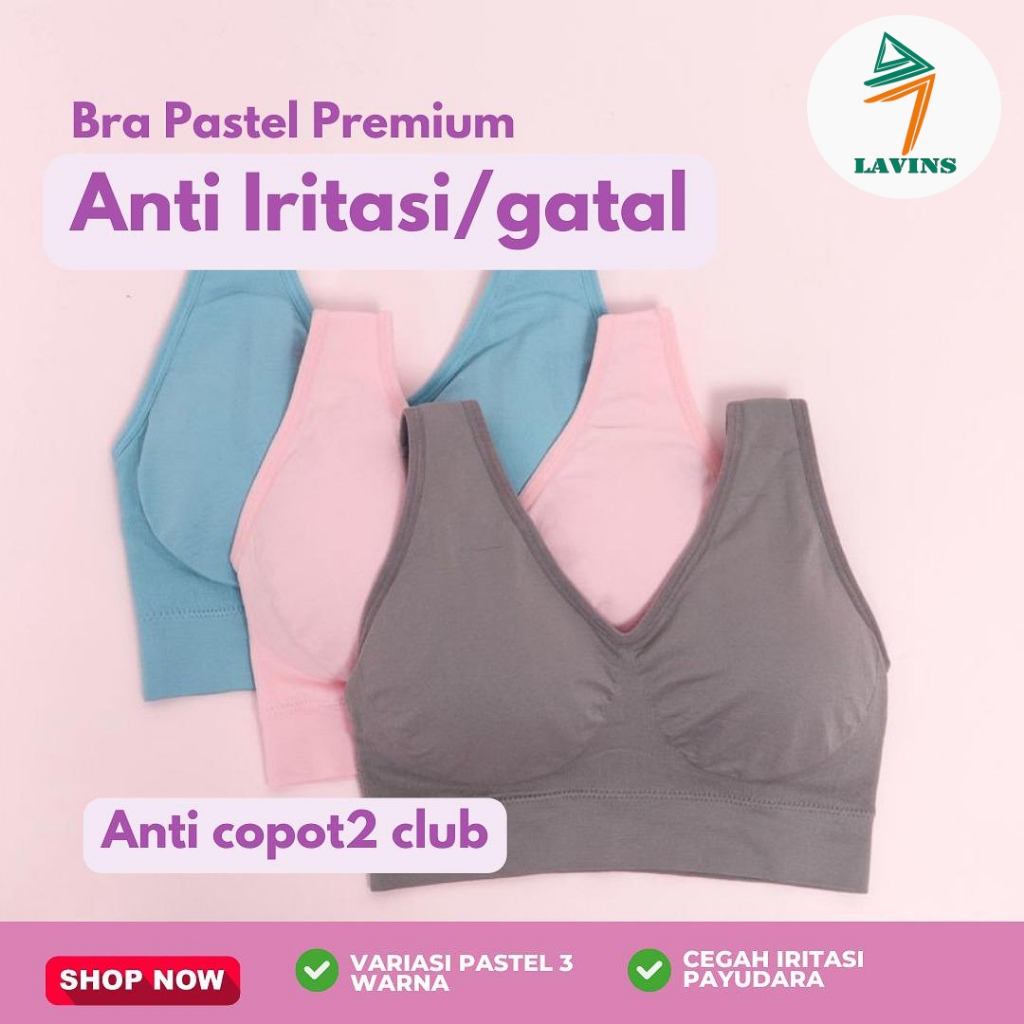 GENIE BRA PASTEL ORIGINAL JAPAN BH TANPA KAWAT BRA WANITA