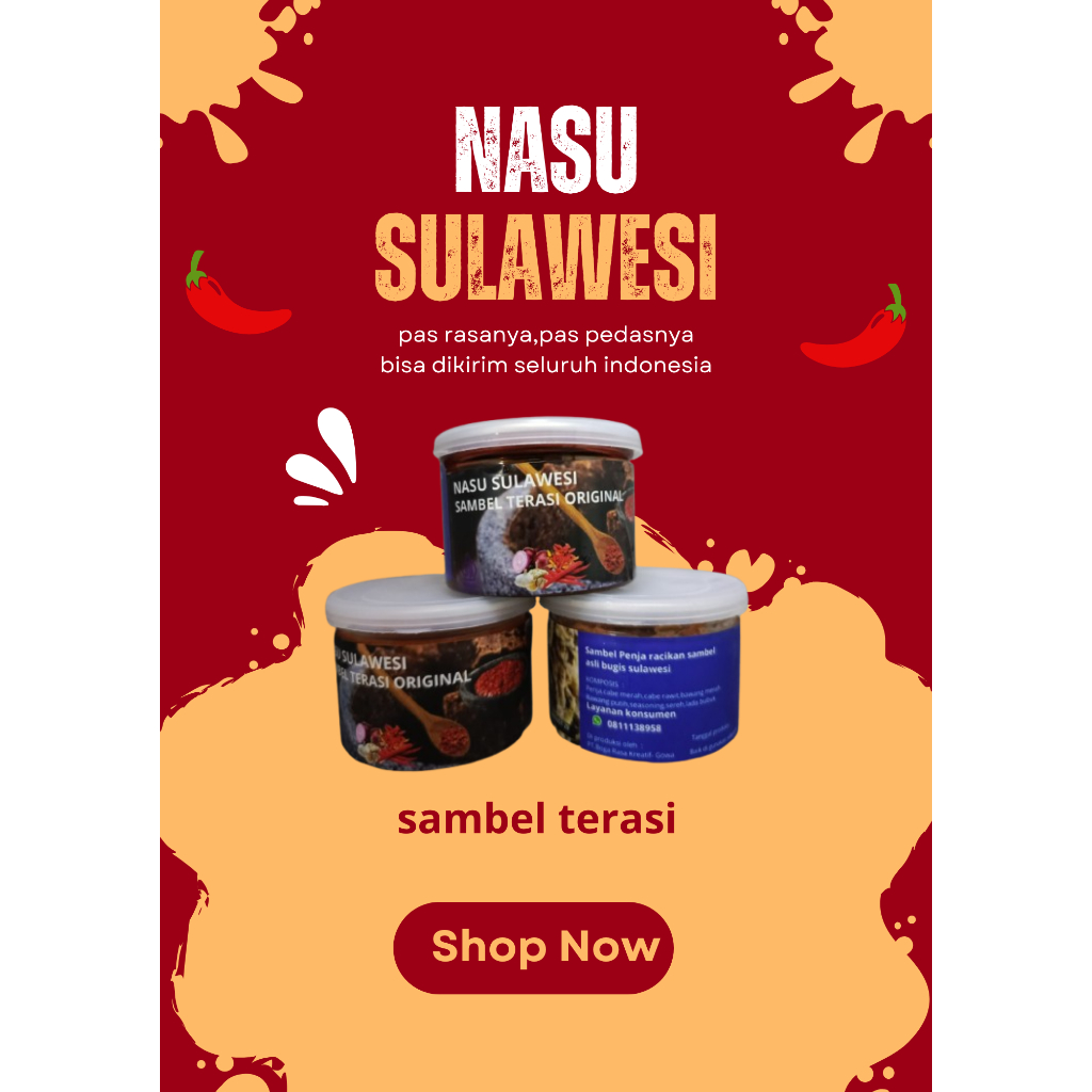 

nasu Sulawesi sambel trasi original