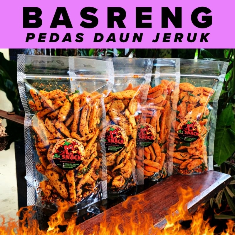 

Basreng Pedas Daun Jeruk | Cemilan Snack Kemasan Pas 100g