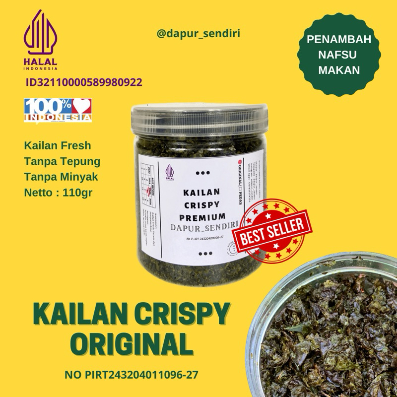 

KAILAN CRISPY ORIGINAL PREMIUM KEMASAN 110GRAM