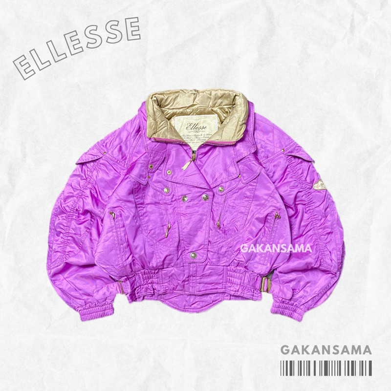 JAKET VINTAGE RACING ELLESSE PURPLE POLOS