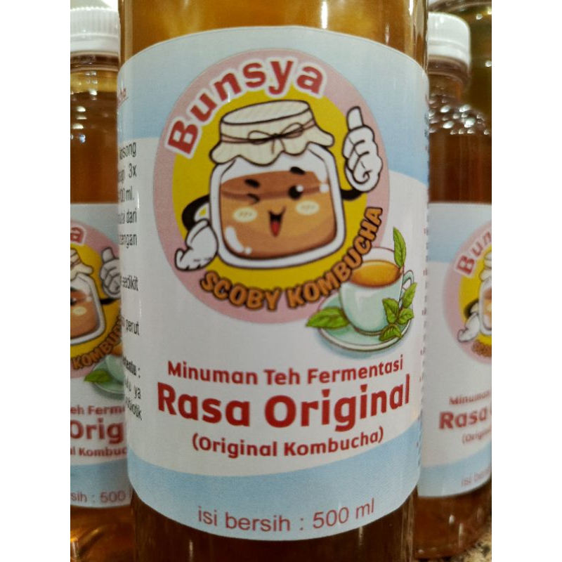 

Teh Kombucha Original 500ml segar menyehatkan Termurah Se-Shopee....Produk Original Premium dibuat dari fermentasi Scuby Kombucha teh hitam dan gula premium dengan proses higenish dan berstandart