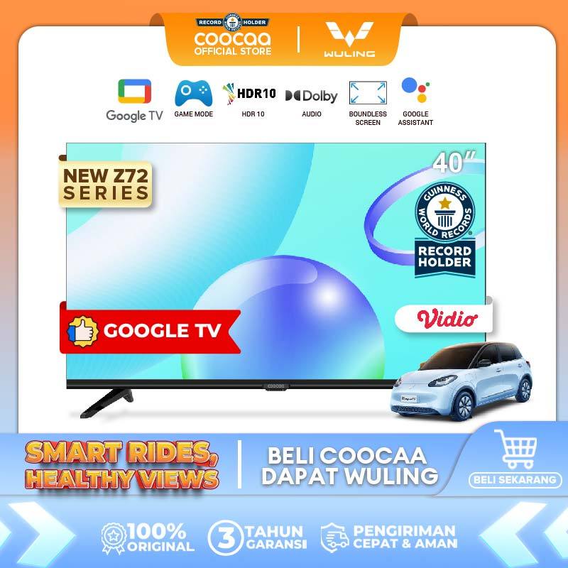 [Google TV] COOCAA 40 inch Smart TV - Digital TV - Netflix/Youtube - Google Assistant - Dolby Audio 