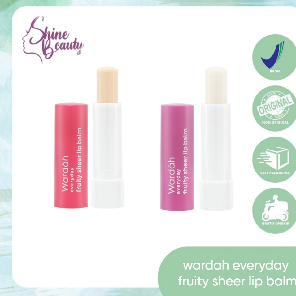 Pro Hemat Wardah Everyday Fruity Sheer Lip Balm  Pelembab Bibir BibirLip GlossLipbalmMask
