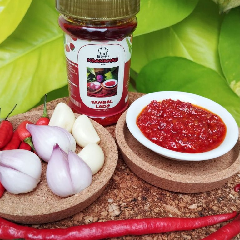

NGANAMAU.SAMBAL LADO | Tanpa Pengawet | Kemasan JAR Plastik 125 gr