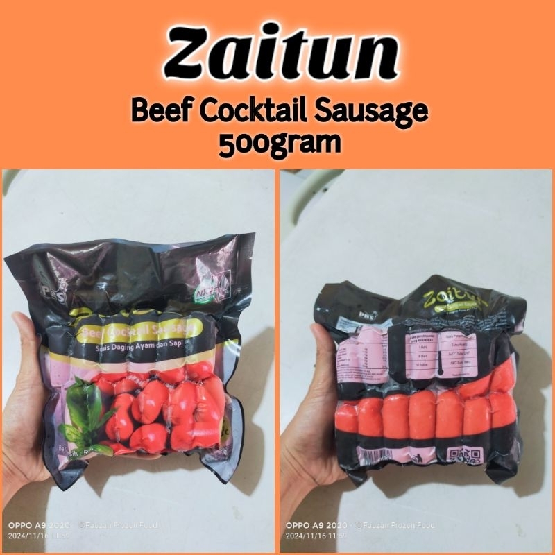 

Zaitun Beef Cocktail Sausage/Sosis Sapi Koktail