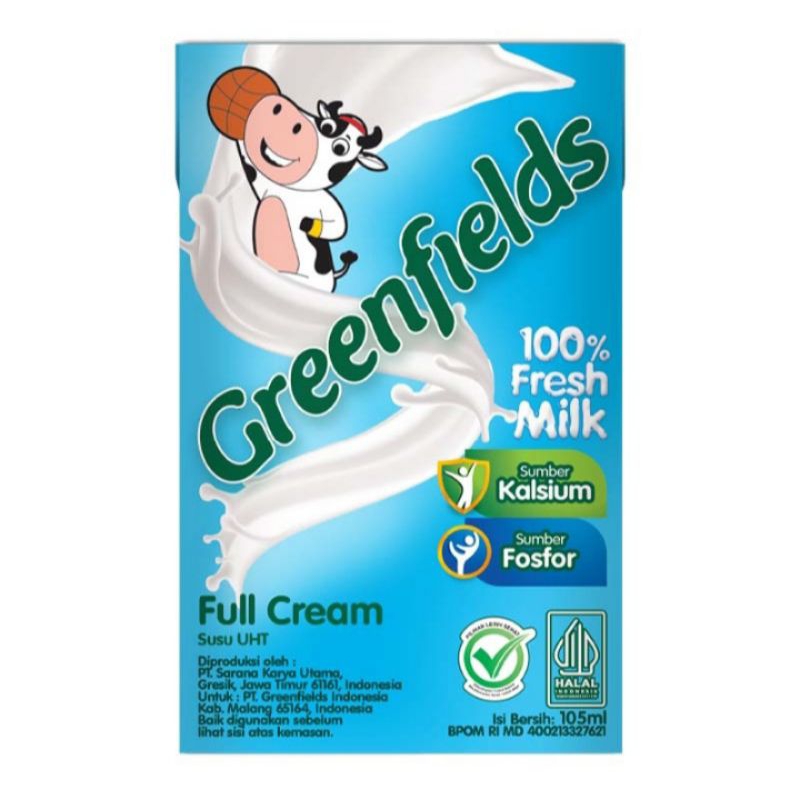 

Greenfields Susu UHT Fullcream 105ml