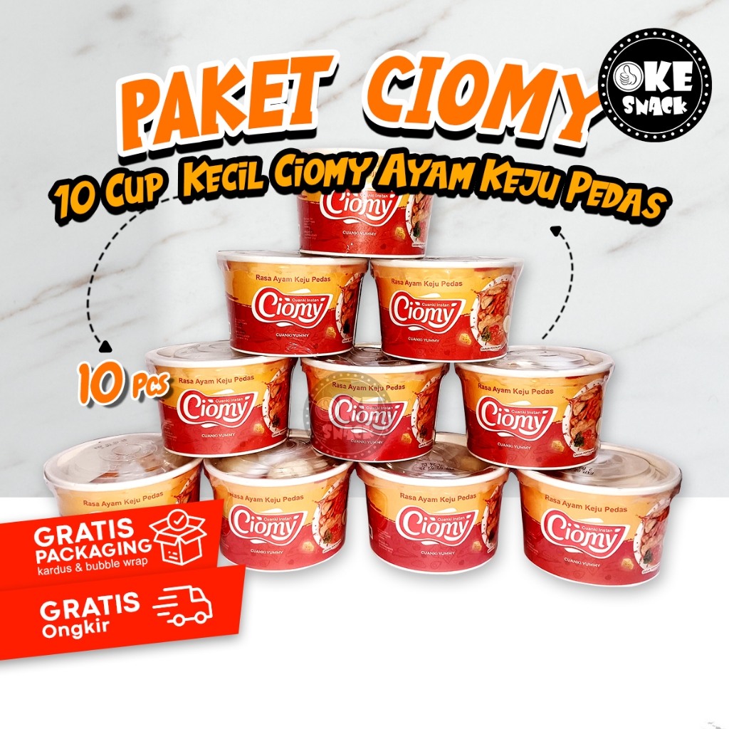 

Paket Bundling Ciomy Cuanki Ayam Keju Pedas Kemasan Kecil 40 Gram Isi 10 pcs
