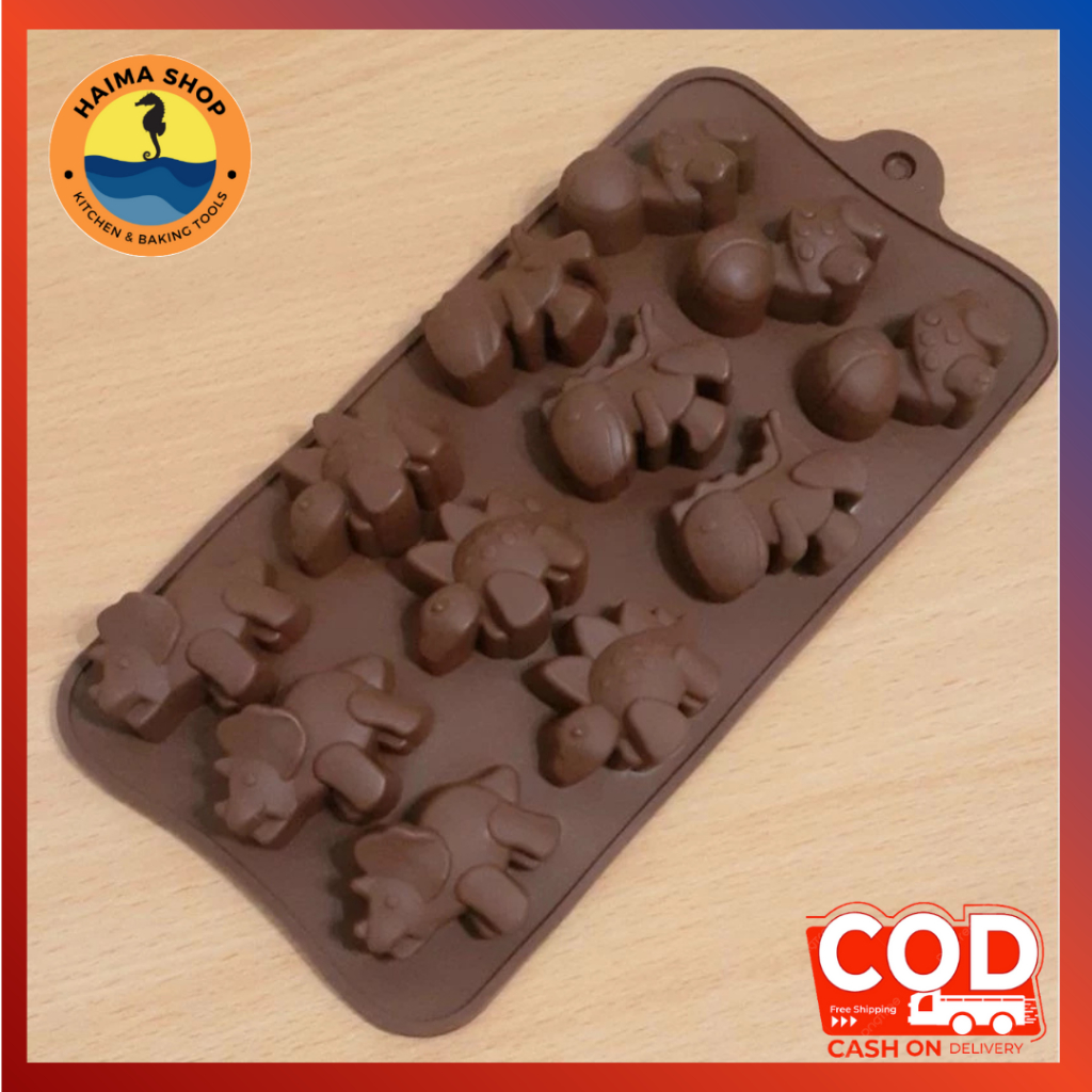 CETAKAN COKLAT DINO / CETAKAN KARAKTER / CETAKAN COKLAT SILIKON