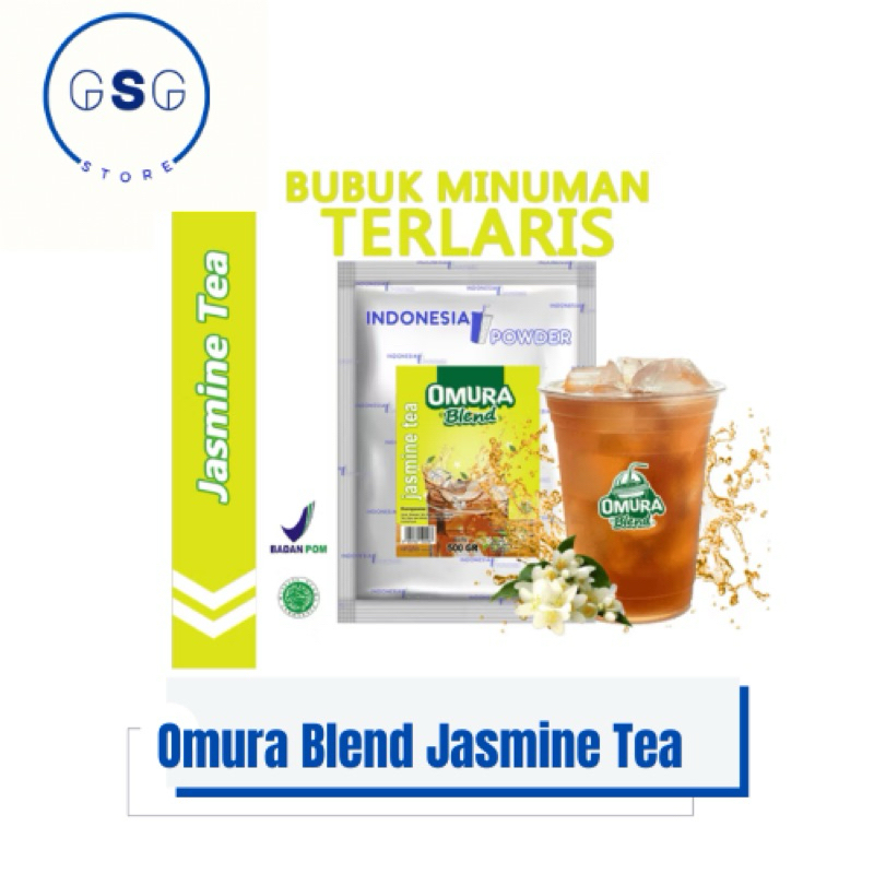 

Omura Blend Rasa Jasmine Tea 500gr / Bubuk Minuman / Powder Minuman / Bubuk Minuman Terlaris / Bubuk Minuman Boba