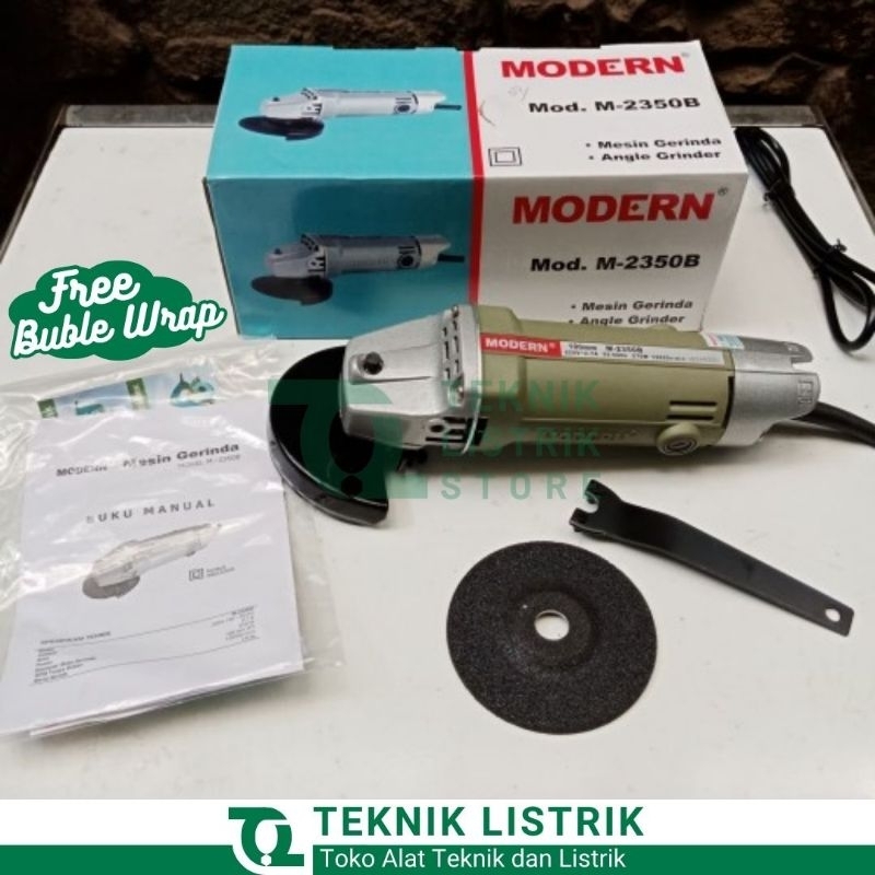 MODERN Mesin Gerinda Tangan Modern M-2350B Angle Grinder ORI Kuat & Awet