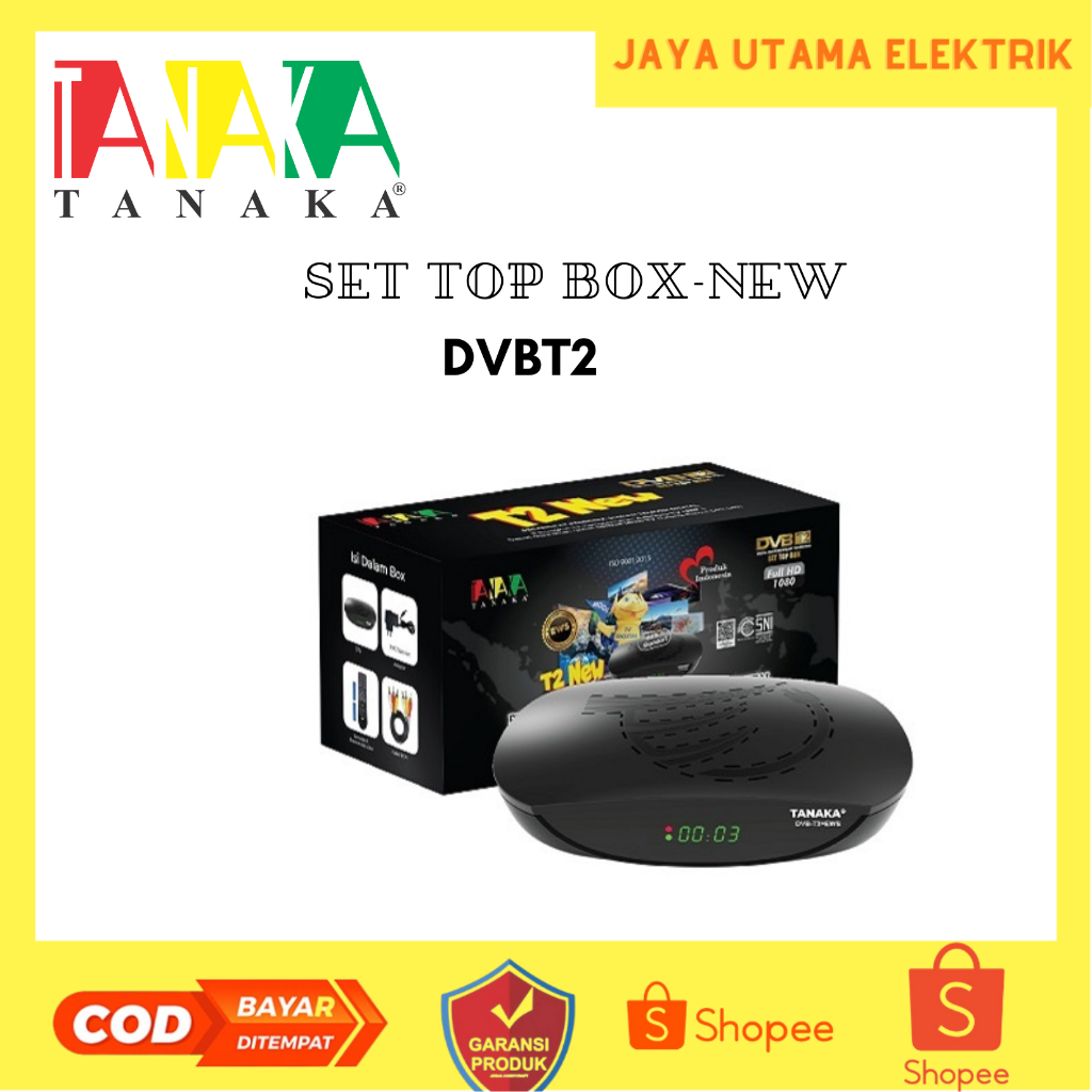 STB DVB-T2 tanaka T2 NEW /Set Topbox Tv Digital Tanaka DVB T2 EWS UHF HD set topbox tv analog