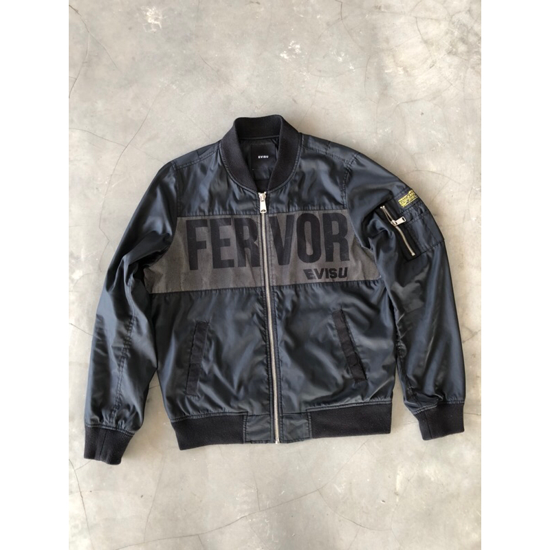 Jaket bomber evisu jeans