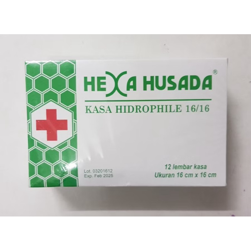 Kasa Hidrophile 16 x 16 cm hexa husada eceran