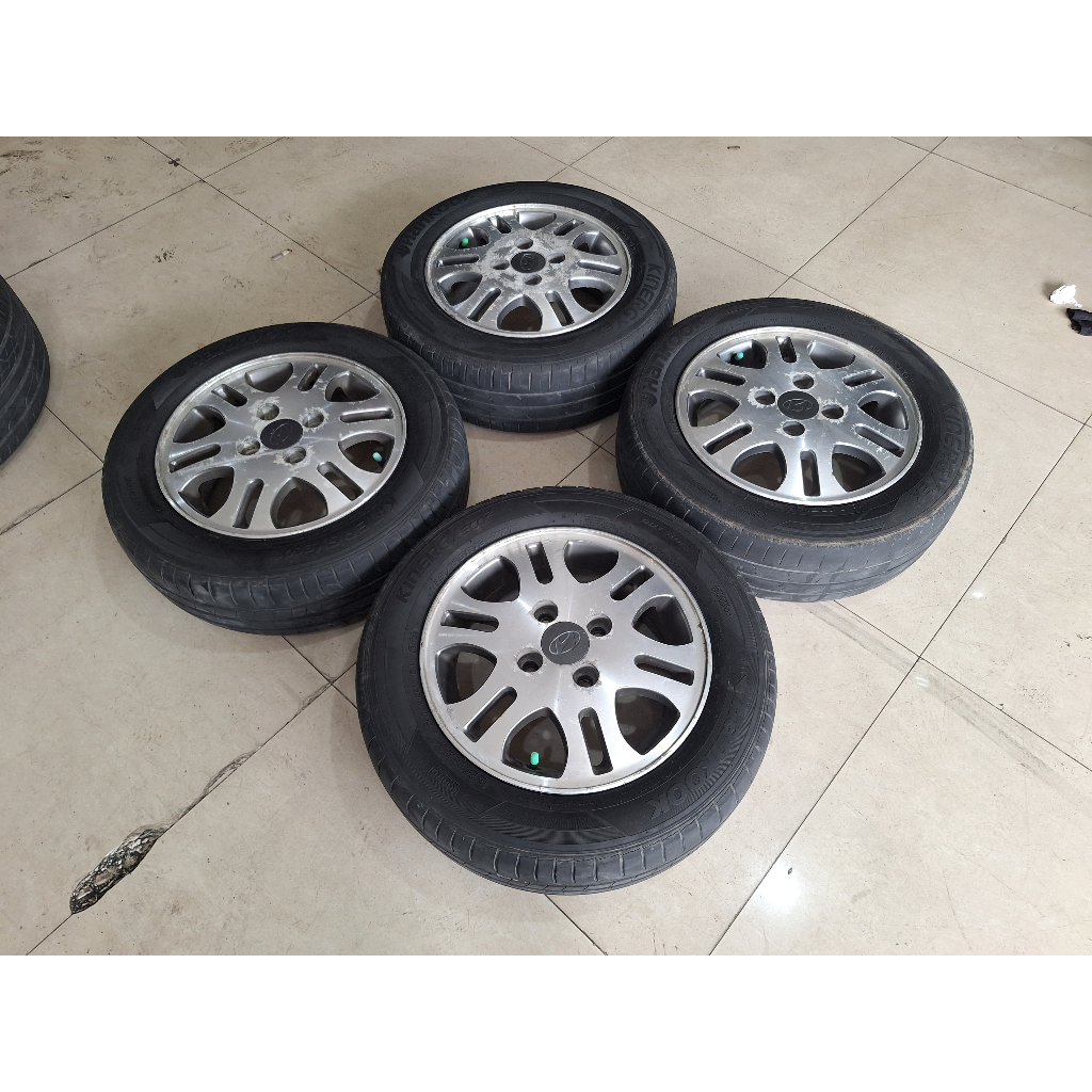 Velg Mobil Bekas Ring 13 Lubang 4 STD HYUNDAI R13X5 Hole Baut 4X100 ET45 BAN 165 65 R13