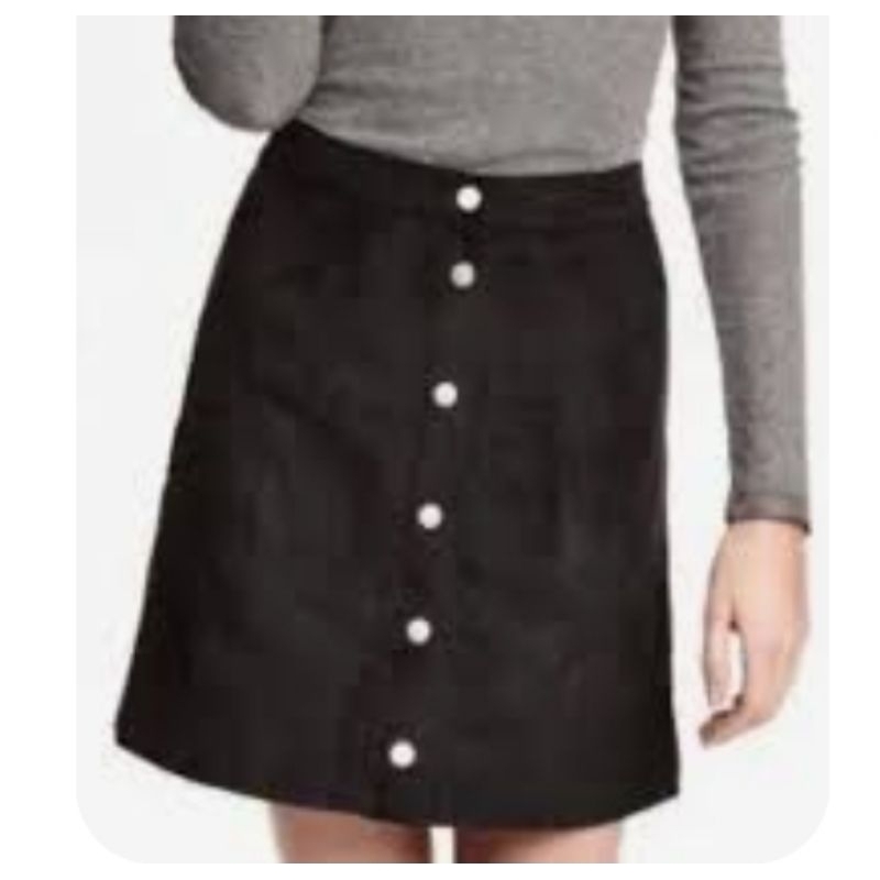 B1G1 Bag brand new Leenbenka get H&M rok A-line Skirt black tas maroon red merah chain gold rosegold