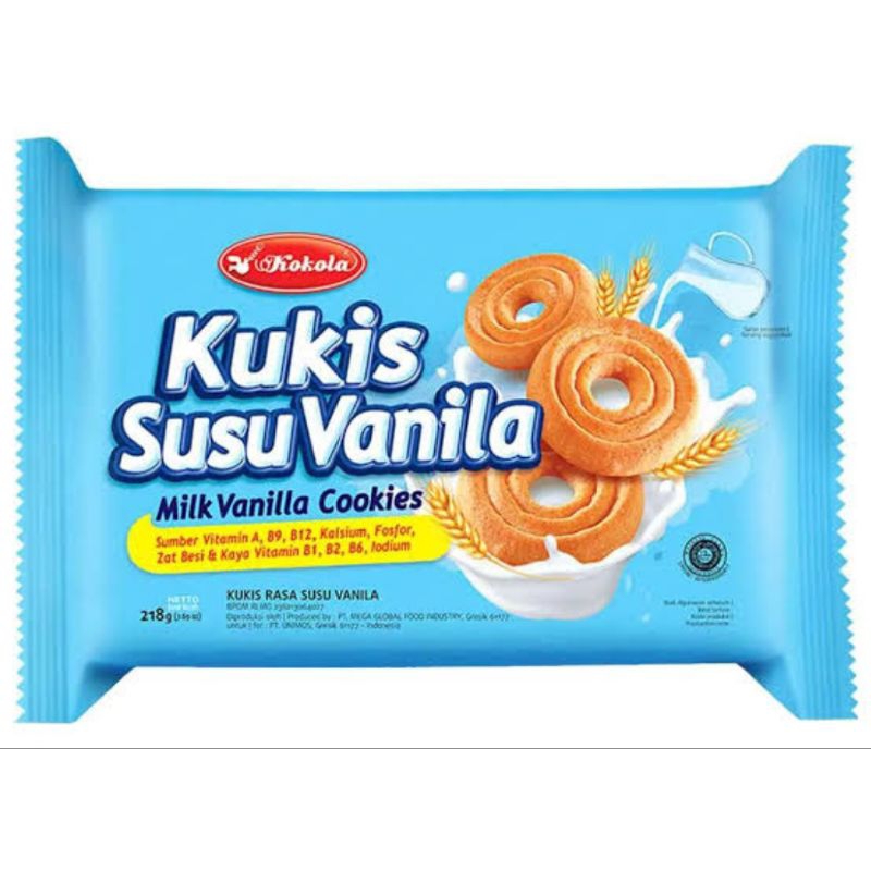 

Kokola Kukis Vanila 218G biskuit cookies