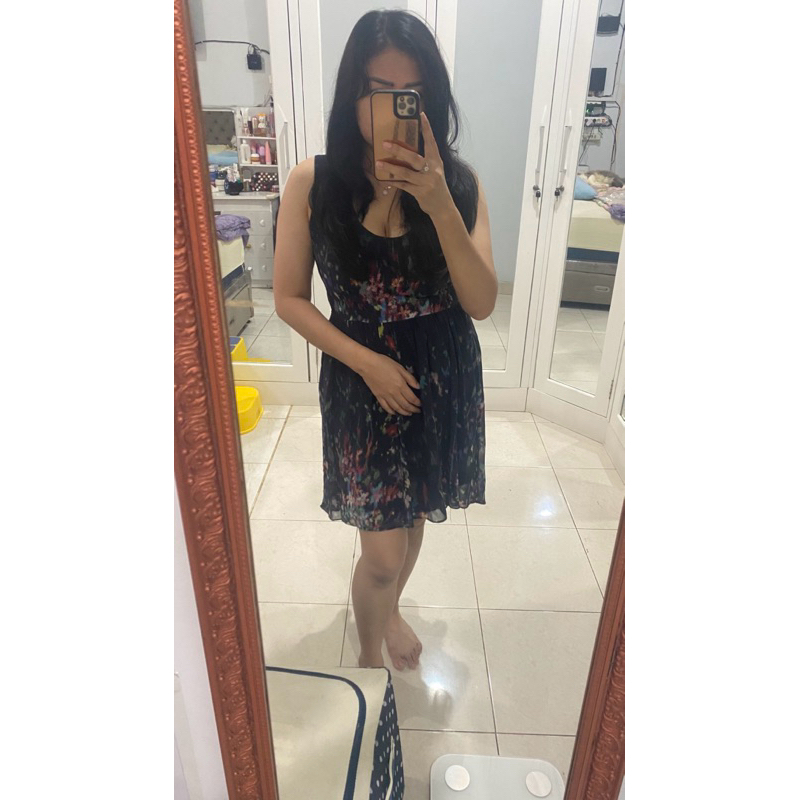 Zara dress high low flowers