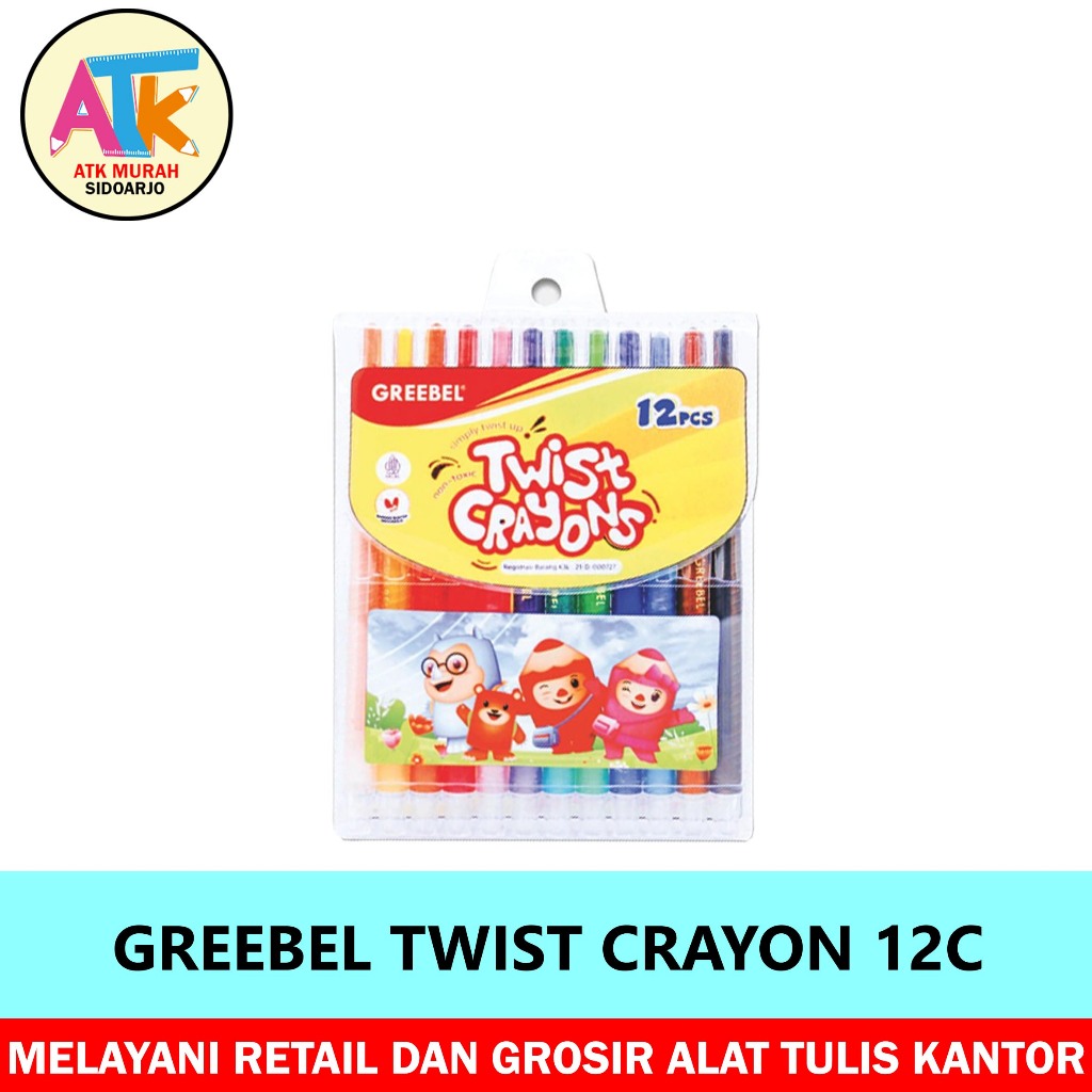 

CRAYON PUTAR - GREEBEL TWIST CRAYON 12C